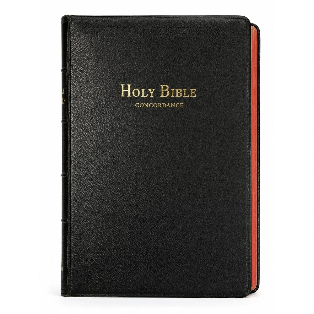 Vintage Holy Bible KJV Red Letter Concordance World Publishing Self Pronouncing